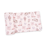Swaddle Blanket- Cowgirl Boots and Bows by Angel Dear