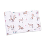 Swaddle Blanket- I Love Horses by Angel Dear