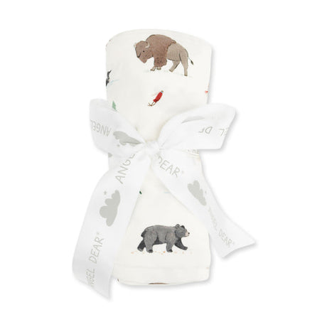 Swaddle Blanket- Northern Woodland Animals by Angel Dear