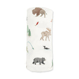 Swaddle Blanket- Northern Woodland Animals by Angel Dear