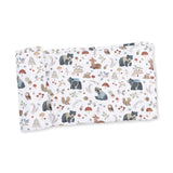 Swaddle Blanket- Southern Woodland Animals Green by Angel Dear