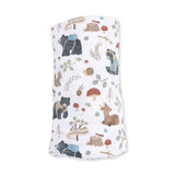 Swaddle Blanket- Southern Woodland Animals Green by Angel Dear