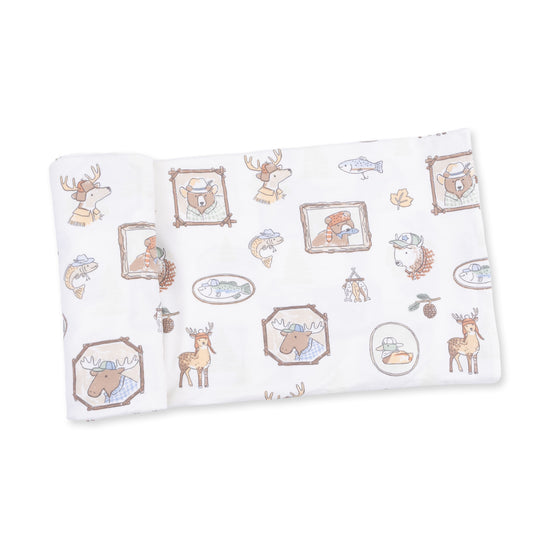 Swaddle Blanket- Woodson's Family Cabin by Angel Dear