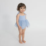 Tutu Bubble - Dusty Blue Solid Muslin by Angel Dear