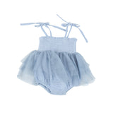 Tutu Bubble - Dusty Blue Solid Muslin by Angel Dear