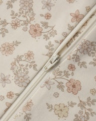 Zip Long Sleeve Sleeper Footie || Floral Vine by Quincy Mae