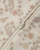 Zip Long Sleeve Sleeper Footie || Floral Vine by Quincy Mae