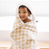 Toddler Hooded Towel - Adobe Checker by Little Unicorn