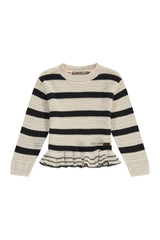 Girl's Stripe Pullover Sweater by Stains and Stories
