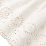 Organic Eyelet Flutter Dress - Ivory Eyelet by Makemake