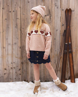 Scallop Mini Skirt || Dark Indigo by Rylee + Cru