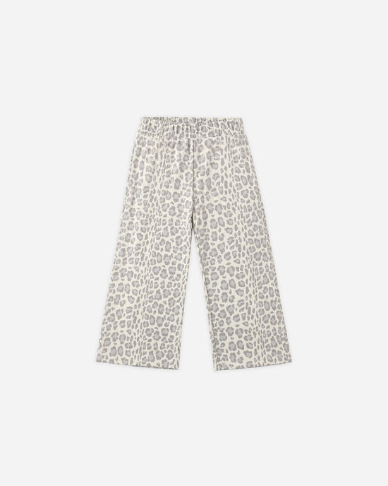 Wide Leg Sweatpant || Blue Leopard by Rylee + Cru