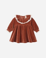 Velour Baby Dress || Redwood by Quincy Mae