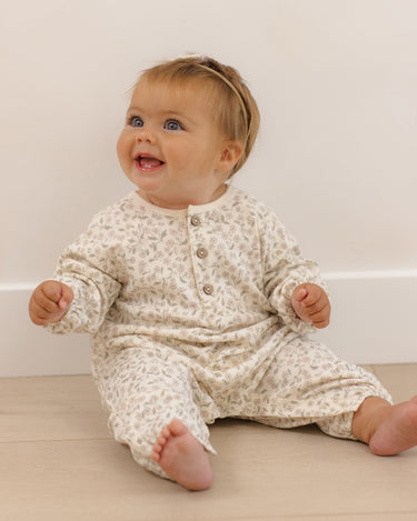 Henley Bubble Jumpsuit || Floret by Quincy Mae