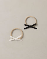 Baby Bow Headbands || Black, Ivory by Noralee