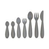 Developmental Utensil Set in Gray by ezpz