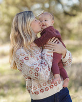 Ribbed Legging || Black Cherry by Quincy Mae