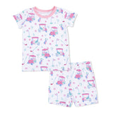 Loungewear Short Set- Golf Carts & Flowers by Angel Dear