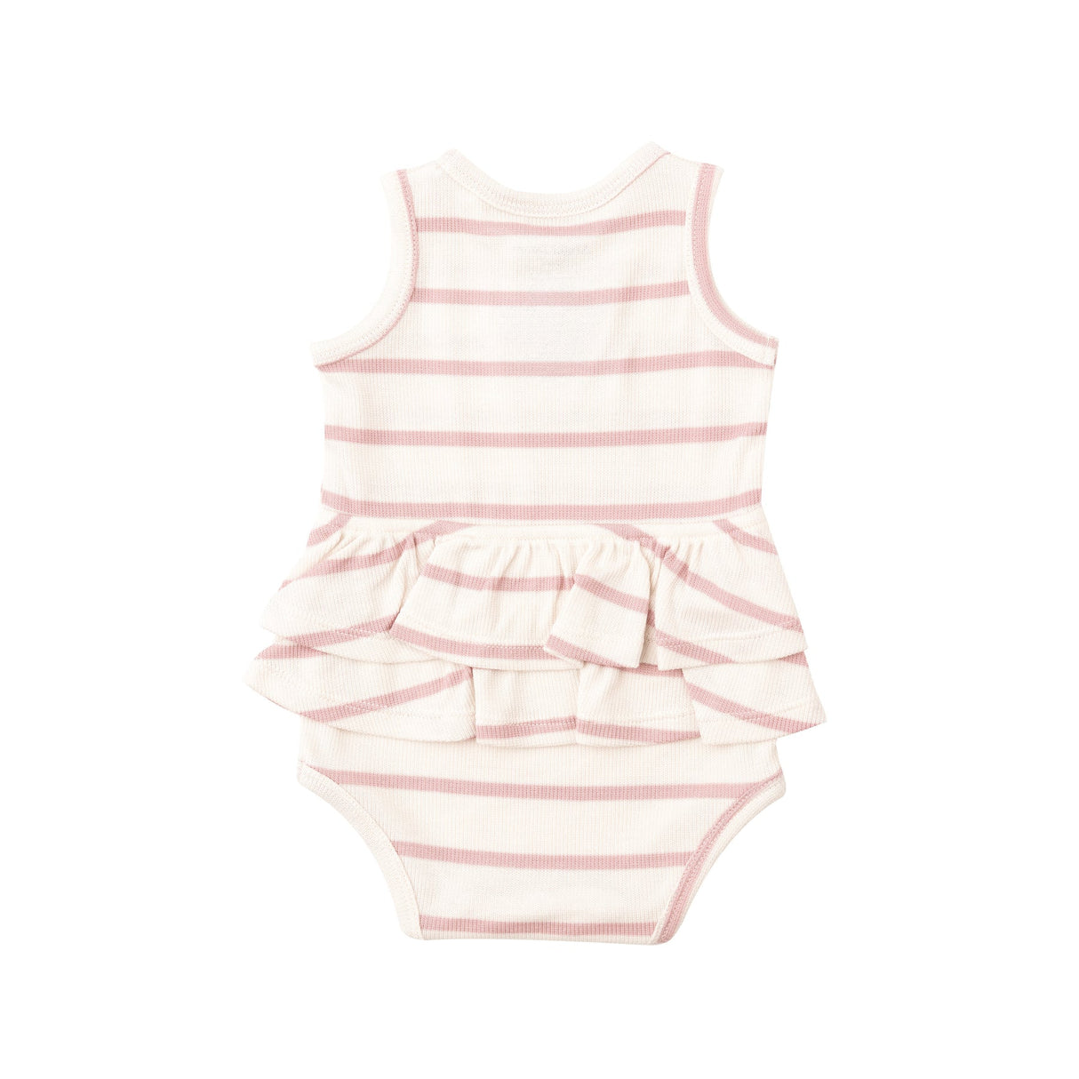 Ruffle Tank Bubble - Silver Pink + Sugar Swizzle by Angel Dear