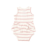 Ruffle Tank Bubble - Silver Pink + Sugar Swizzle by Angel Dear