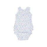 Ruffle Tank Bubble - Blue Calico Floral by Angel Dear