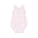 Ruffle Tank Bubble - Strawberry Swiss Dot by Angel Dear