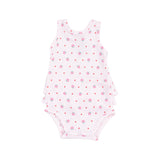 Ruffle Tank Bubble - Strawberry Swiss Dot by Angel Dear