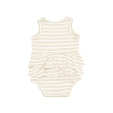 Ruffle Tank Bubble - Stripe Oxford Tan by Angel Dear