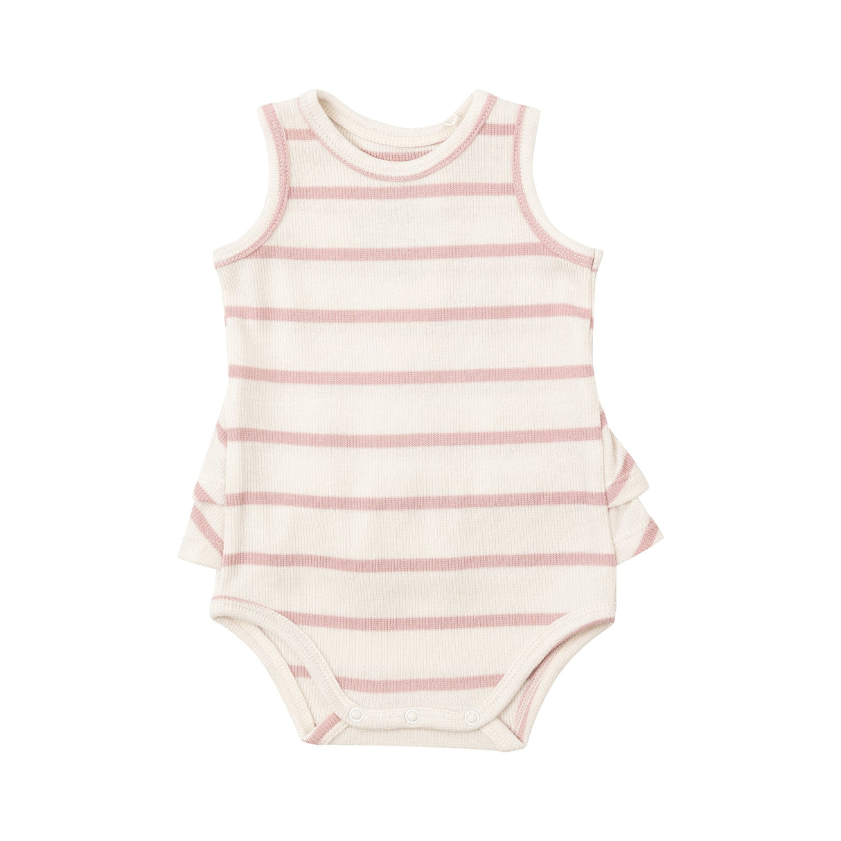 Ruffle Tank Bubble - Silver Pink + Sugar Swizzle by Angel Dear