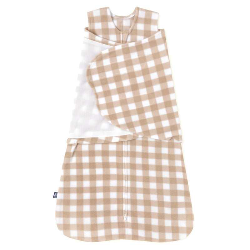 Swaddle Micro-Fleece TOG 3.0- Gingham Tan by Halo