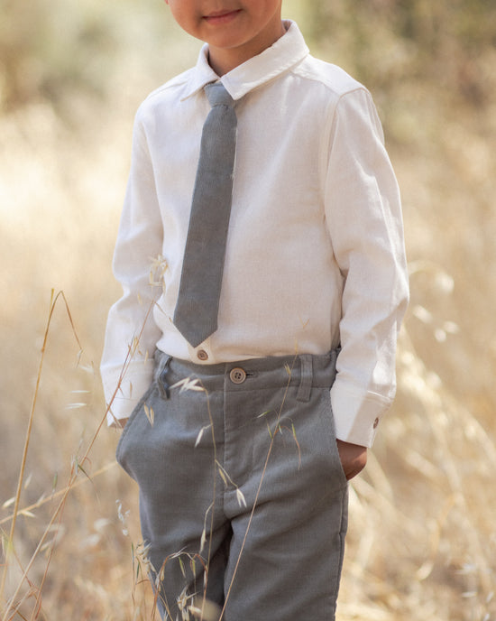 Harrison Button Down || Ivory Cotton by Noralee