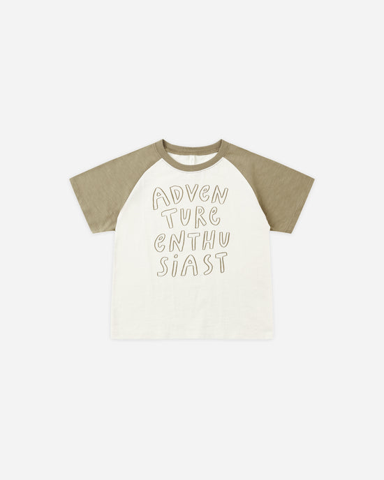 Raglan Short Sleeve Tee || Adventure Enthusiast by Rylee + Cru