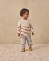 Rex Sweater || Almond Stripe by Quincy Mae