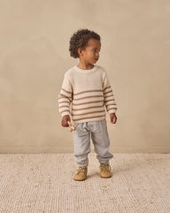 Rex Sweater || Almond Stripe by Quincy Mae