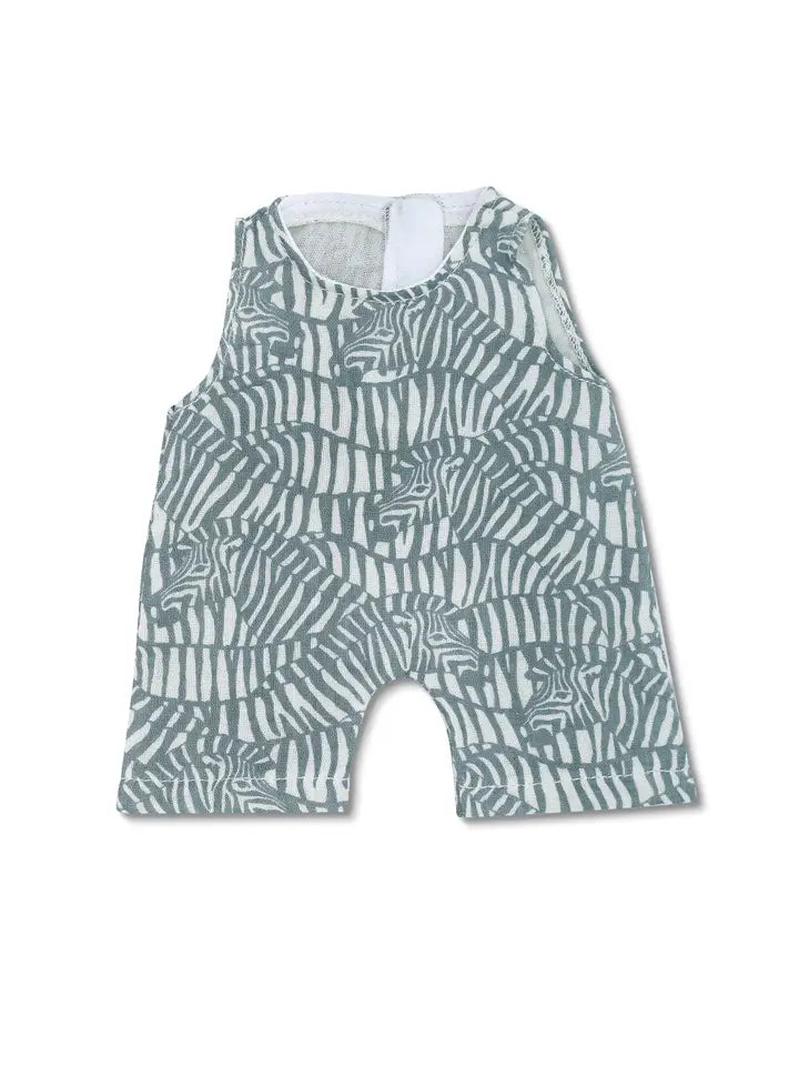 Doll Coverall - Zebra Print by Apple Park Kids
