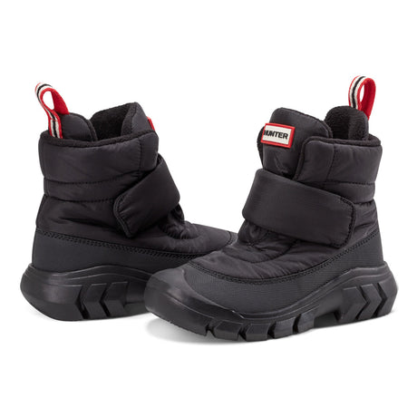 Little Kids Igloo Lug Sole Insulated Waterproof Snow Boots- Black by Hunter Boots