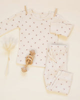 Waffle Top + Pant Set || Fall Ditsy by Quincy Mae