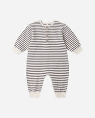 Relaxed Jumpsuit || Slate Stripe by Quincy Mae