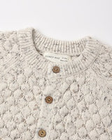 Bubble Knit Cardigan || Natural Confetti by Quincy Mae