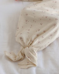 Knotted Baby Gown + Hat Set || Fall Ditsy by Quincy Mae