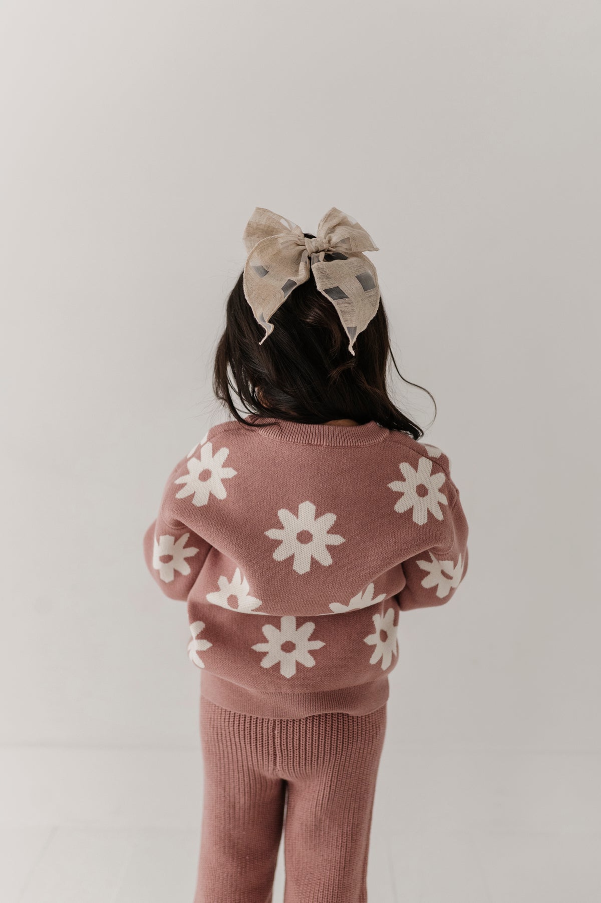 Knit Sweater- Rose Daisies by Babysprouts