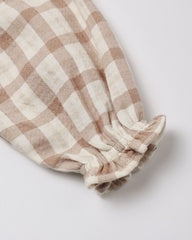V Smocked Dress || Rustic Plaid by Quincy Mae