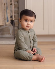 Woven Jumpsuit || Spruce by Quincy Mae