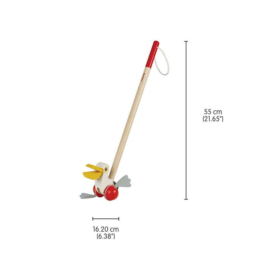 Push-Along Pelican by Plan Toys