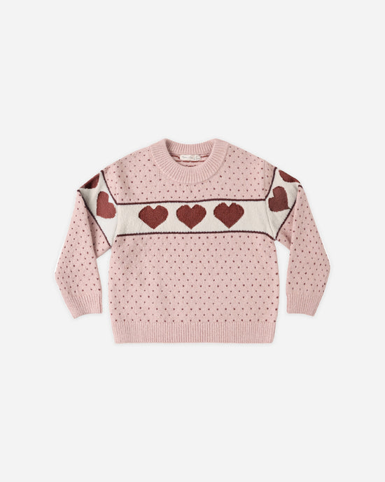Reagan Sweater || Hearts by Rylee + Cru