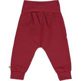 Cozy Me Bow Pants in Berry Red by Müsli