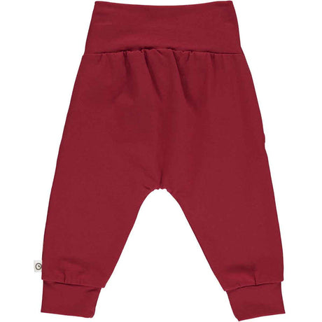 Cozy Me Bow Pants in Berry Red by Müsli