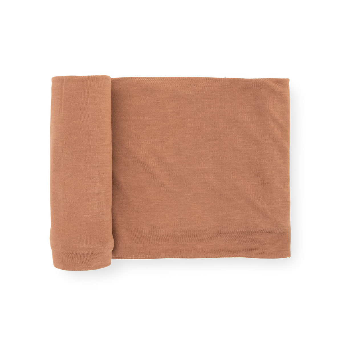 Stretch Knit Swaddle Blanket - Terracotta by Little Unicorn