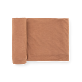 Stretch Knit Swaddle Blanket - Terracotta by Little Unicorn