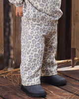 Wide Leg Sweatpant || Blue Leopard by Rylee + Cru